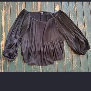 Express black pleated maxi shirt . Size: l